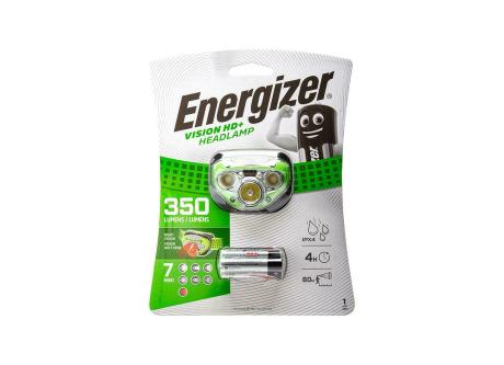 Energizer Vision HD+ Φακός Κεφαλής LED Αδιάβροχος IPX4 με Μέγιστη Φωτεινότητα 350lm Green