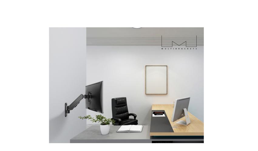 Multibrackets M Public Floorstand Basic 150 - Stand for video conferencing system - screen size: 32" - 60" - max load: 50kg - UL - VESA: 100x100-600x400 mm - black (2)