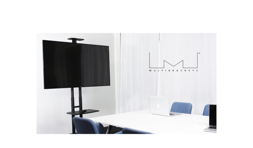 Multibrackets M Public Floorstand Basic 150 - Stand for video conferencing system - screen size: 32" - 60" - max load: 50kg - UL - VESA: 100x100-600x400 mm - black (2)
