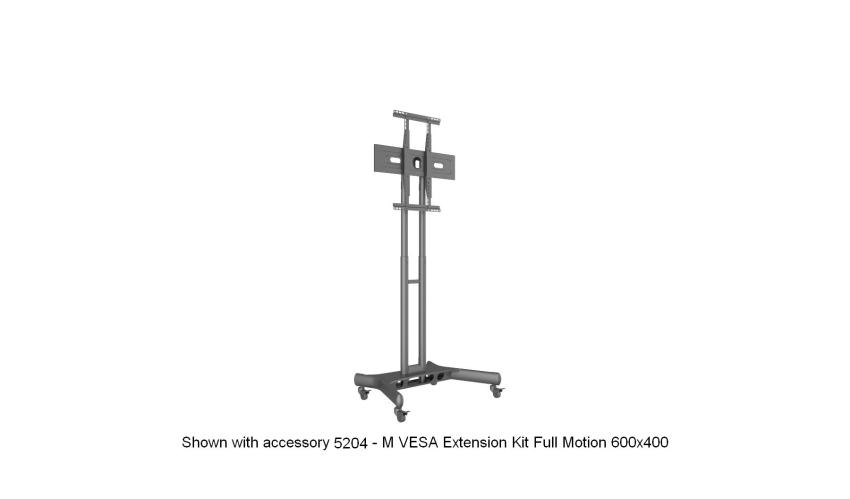 Multibrackets M Public Floorstand Basic 150 - Stand for video conferencing system - screen size: 32" - 60" - max load: 50kg - UL - VESA: 100x100-600x400 mm - black (2)