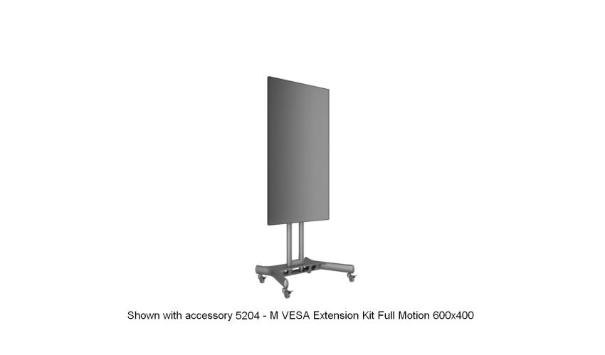 Multibrackets M Public Floorstand Basic 150 - Stand for video conferencing system - screen size: 32" - 60" - max load: 50kg - UL - VESA: 100x100-600x400 mm - black (2)