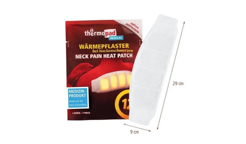 Neck pain heat patch medical