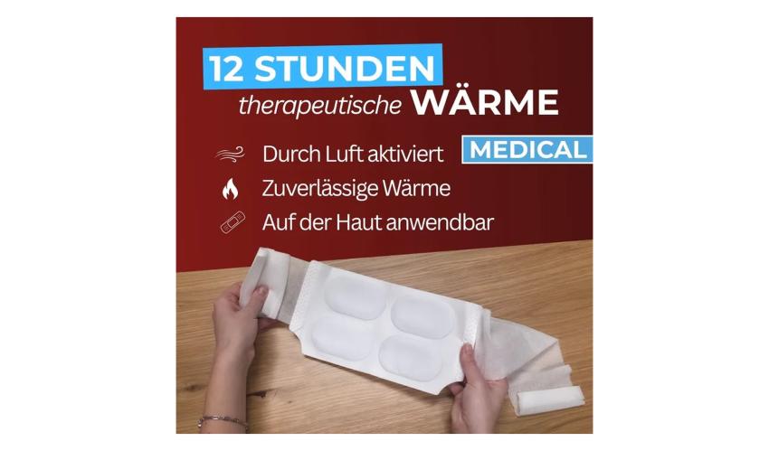 Back pain heat wrap