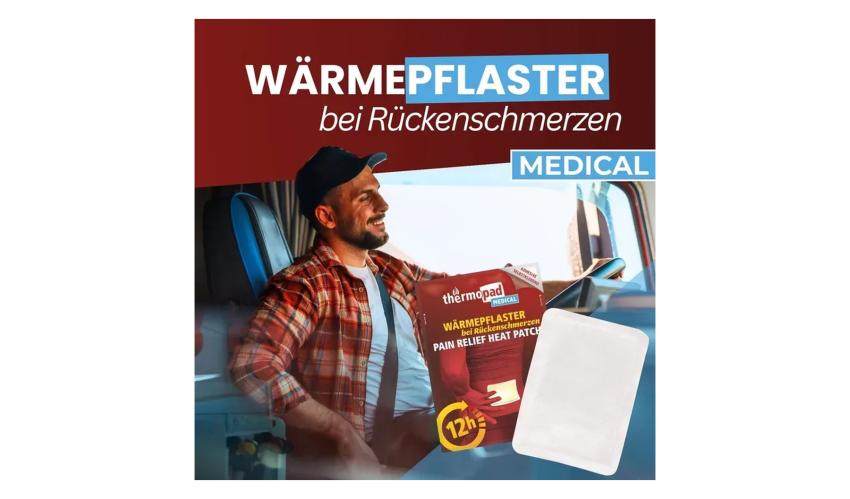 Pain relief heat patch medical