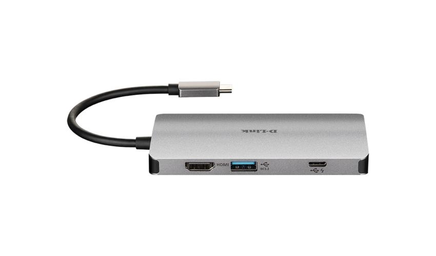 D-Link USB‑C Hub 8‑in‑1 HDMI/Ethernet/Card Reader/Power Delivery DUB‑M810 (1)