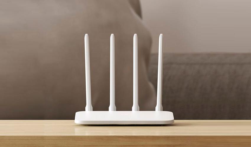 Xiaomi Mi 4A Wifi Router on table