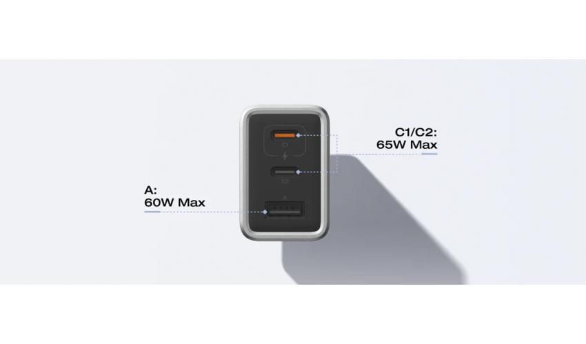 65W EcoFlow RAPID GaN Charger with 100W Cable