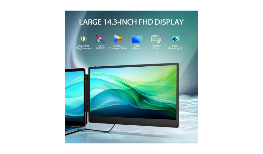 (2024) Teamgee 14 Inch Laptop Monitor Extension
