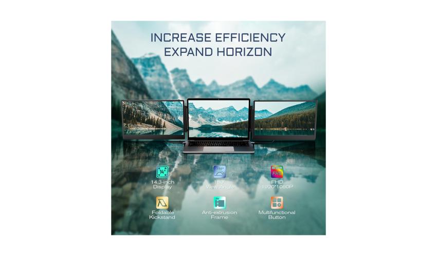 (2024) Teamgee 14 Inch Laptop Monitor Extension