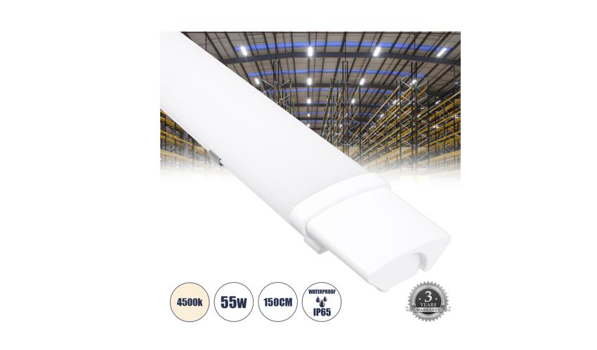 GloboStar 60168 LED 150cm Γραμμικό Βιομηχανικό Φωτιστικό TRI-PROOF