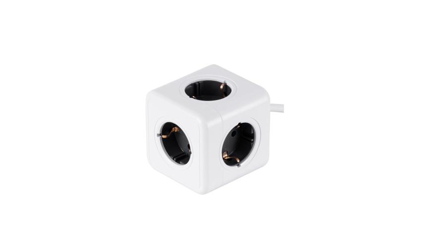GloboStar® TRAVEL PowerCube PRO Certified 79644 Πολύπριζο 5 Θέσεων με 1.5m Kαλώδιο