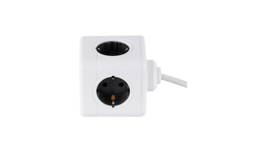 GloboStar® TRAVEL PowerCube PRO Certified 79644 Πολύπριζο 5 Θέσεων με 1.5m Kαλώδιο