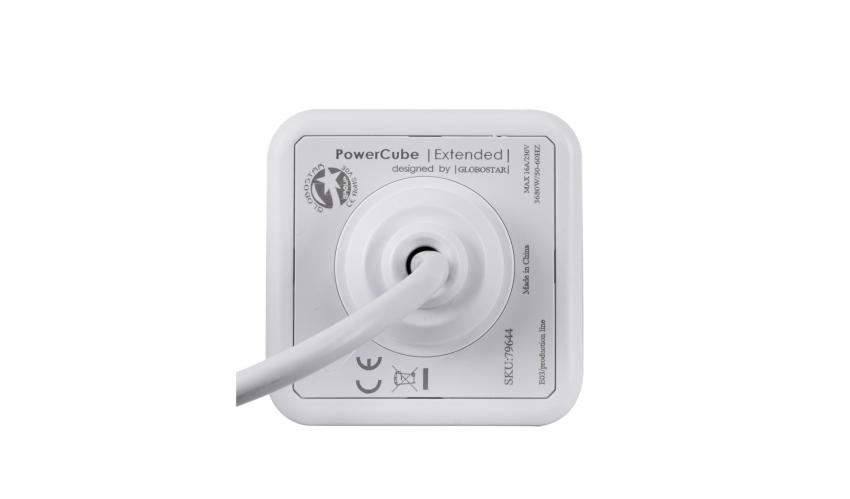 GloboStar® TRAVEL PowerCube PRO Certified 79644 Πολύπριζο 5 Θέσεων με 1.5m Kαλώδιο