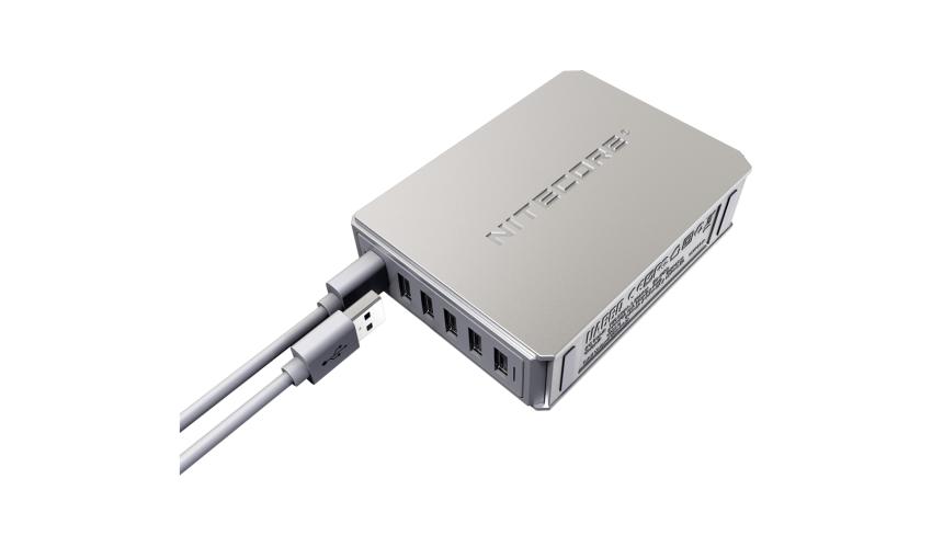ΤΡΟΦΟΔΟΤΙΚΟ USB, NITECORE UA66Q desktop adaptor, 5V/10A, 68w Max, High speed charging
