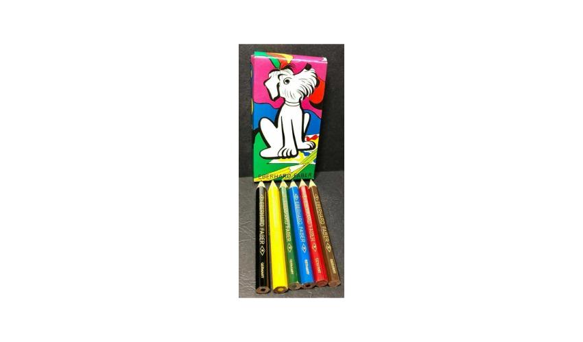 Vintage colour pencils EBERHARD FABER (lot of 5 boxes) made in Germany (NOS)