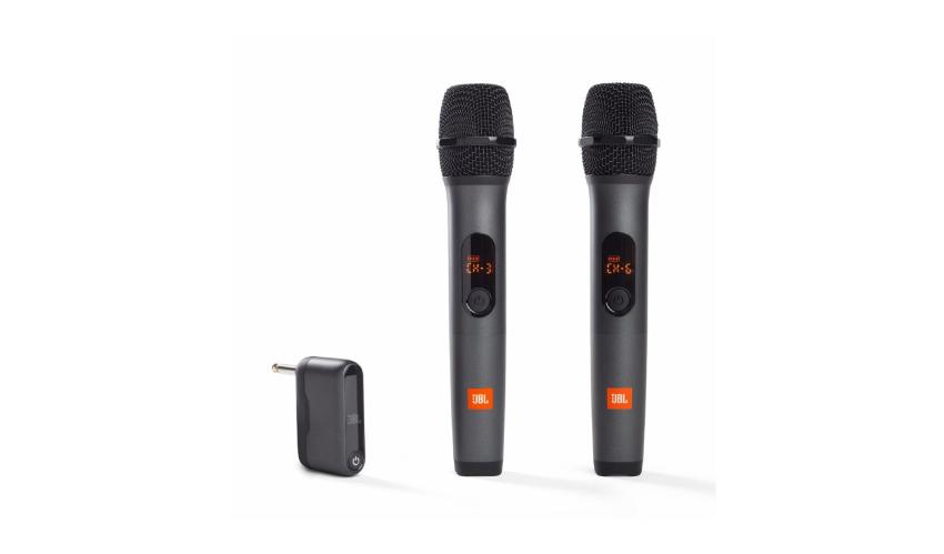 JBL Wireless Mic x2 &amp; Dongle Receiver, 6.35mm head Jack BLACK (2)