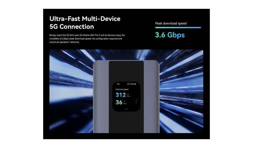 Huawei BROVI 5G Mobile WiFi Pro 5 Grey (10)