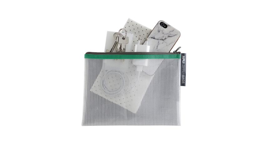 APLI ZIPPER BAG Φερμουαρ A5 235mmX175mm συσκ 20τεμ, Yellow, Red, Green, Blue, Black