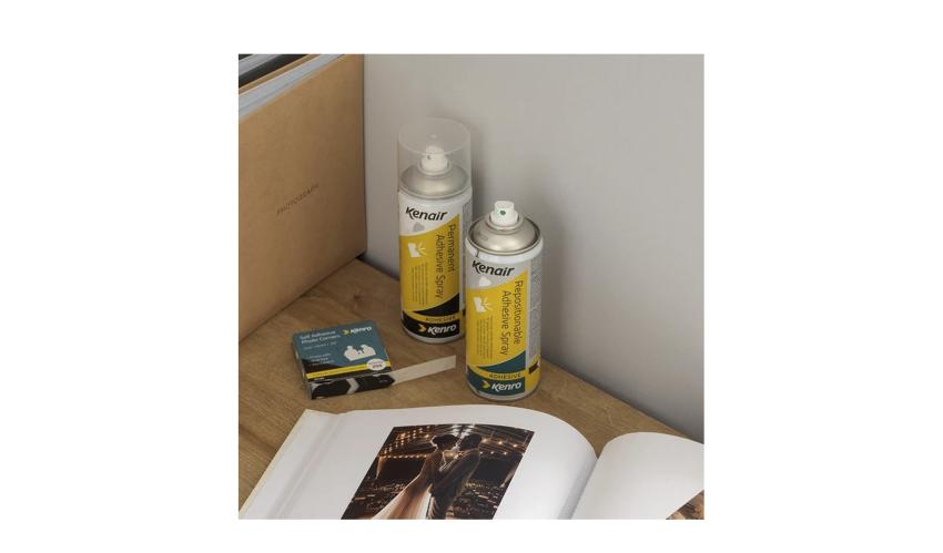 Kenair 400ml Colourless Repositionable Adhesive Spray