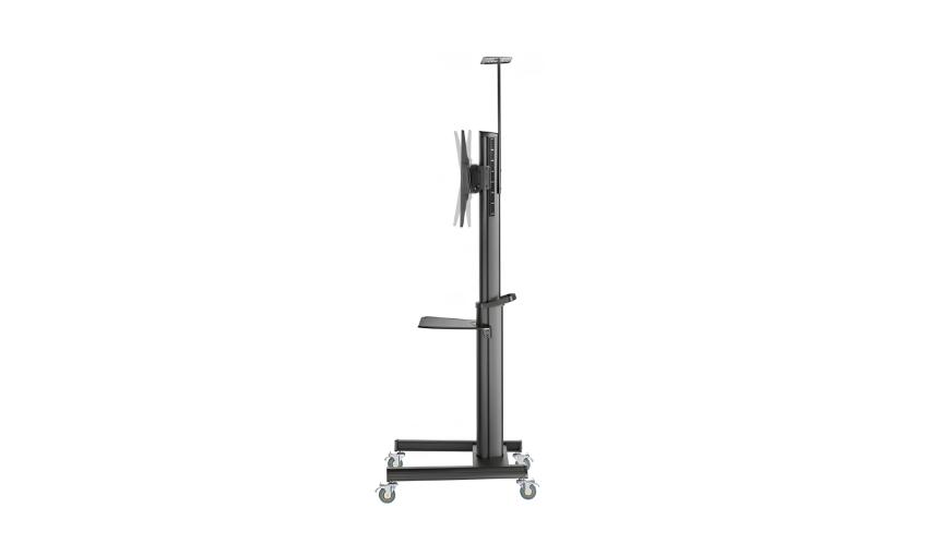 Gembird Aluminum TV floor stand with caster wheels, 37" - 70", black