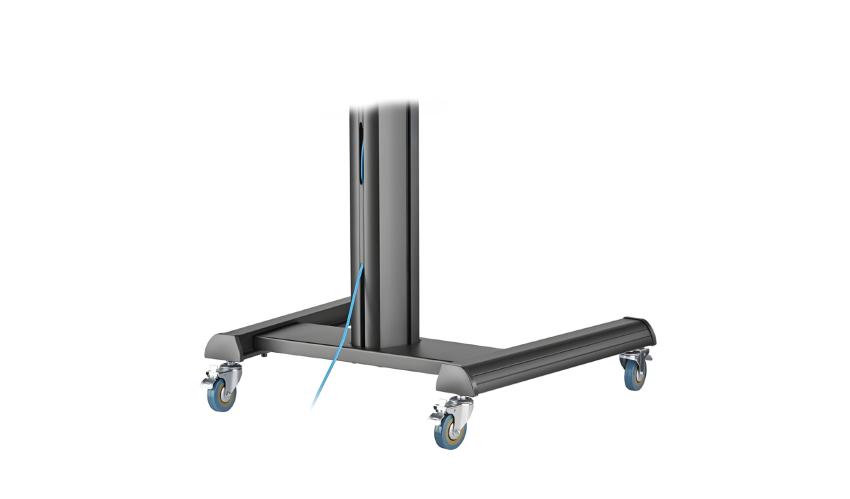 Gembird Aluminum TV floor stand with caster wheels, 37" - 70", black