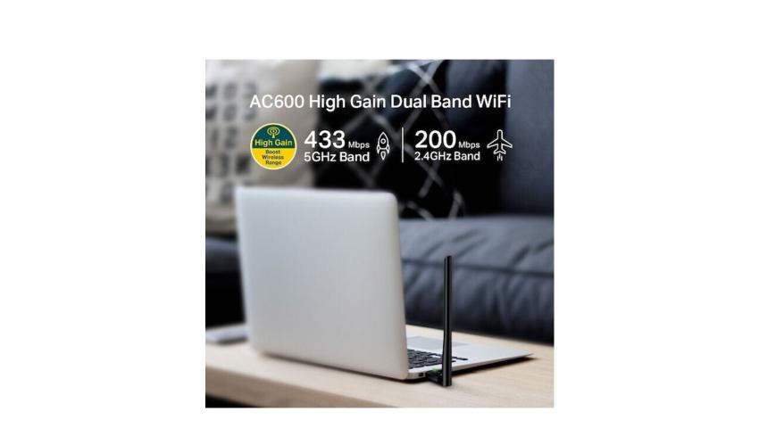 Archer T3U Plus New AC1300 High Gain Wireless Dual Band USB Adapter