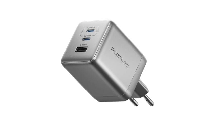100W EcoFlow RAPID Pro Charger ( 3 Ports, GaN)