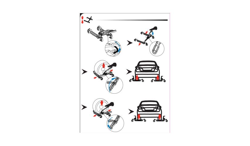 BAHCO Vehicle Positioning Dolly Jack BH1CD680