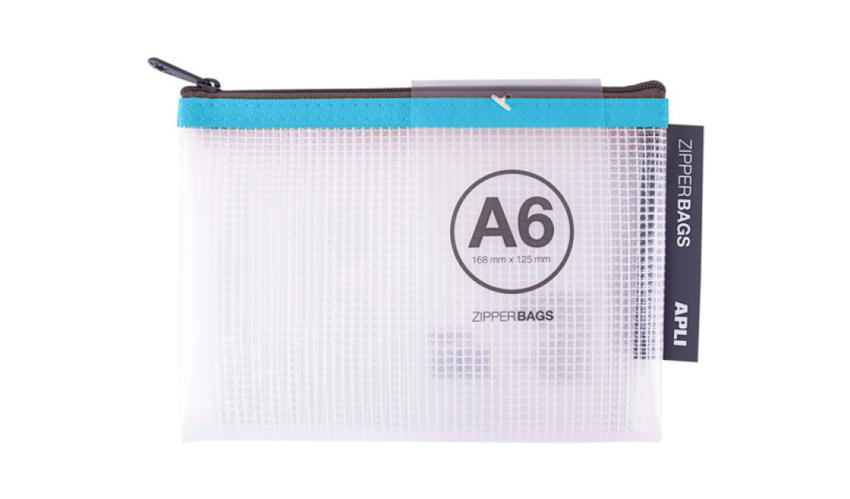 PLI ZIPPER BAG Φερμουαρ A6 168mm X 125mm συσκ 20τεμ Yellow, Red, Green, Blue, Black