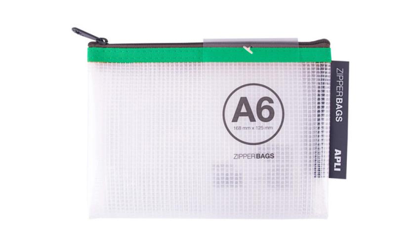 PLI ZIPPER BAG Φερμουαρ A6 168mm X 125mm συσκ 20τεμ Yellow, Red, Green, Blue, Black